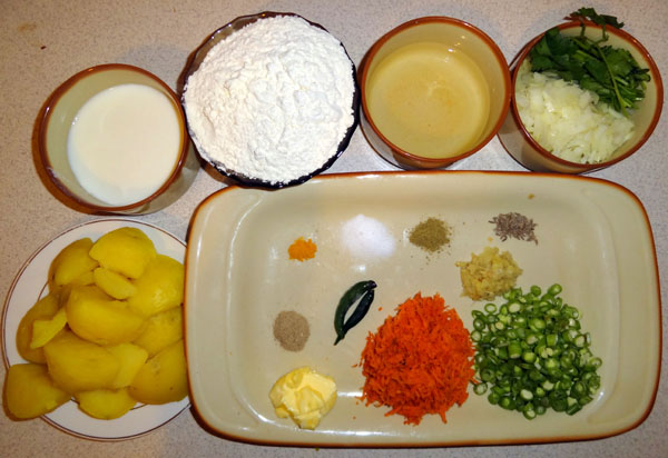 Vegetable Paratha Recipe Ingredients