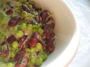 Kidney Beans With Green Peas