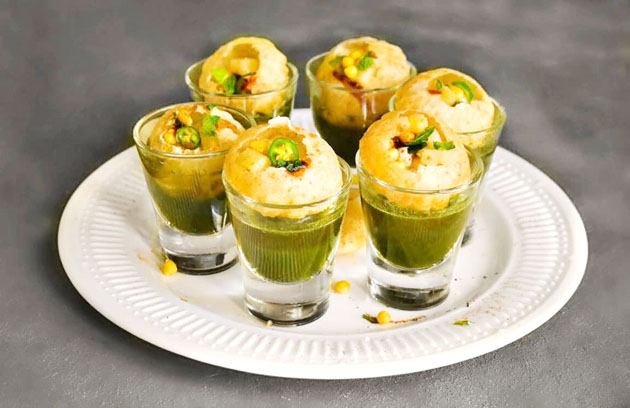 Indian-foreign Fusion Foods - Golgappa Shots