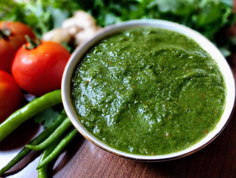 Green Coriander Chutney Recipe