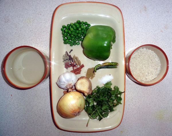 Green Peas Masala Rice Recipe