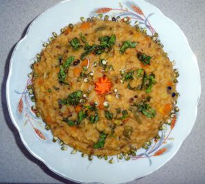 Vegetable Pongal 1