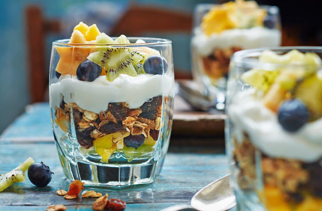 Muesli with yogurt