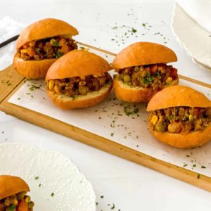 Curried Mince Vetkoek