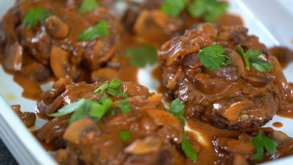 Easy Bobby Flay Salisbury Steak Recipe With 7 Ingredients