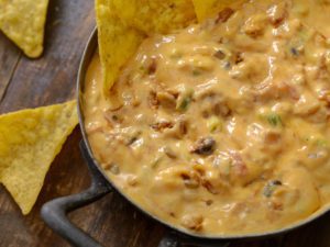 Smoked Queso with beer