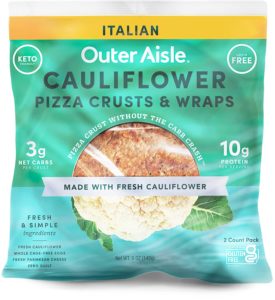 "cauliflower pizza nutrition facts"